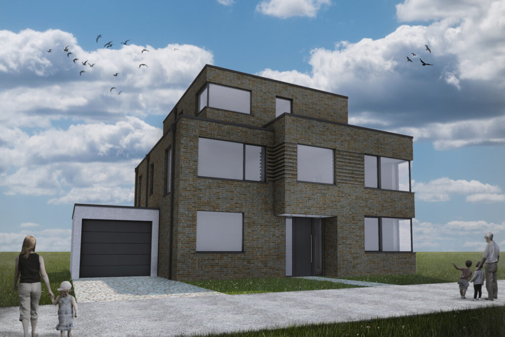 Einfamilienhaus mit Dachterrasse – Architekturbüro Heinz Dorow